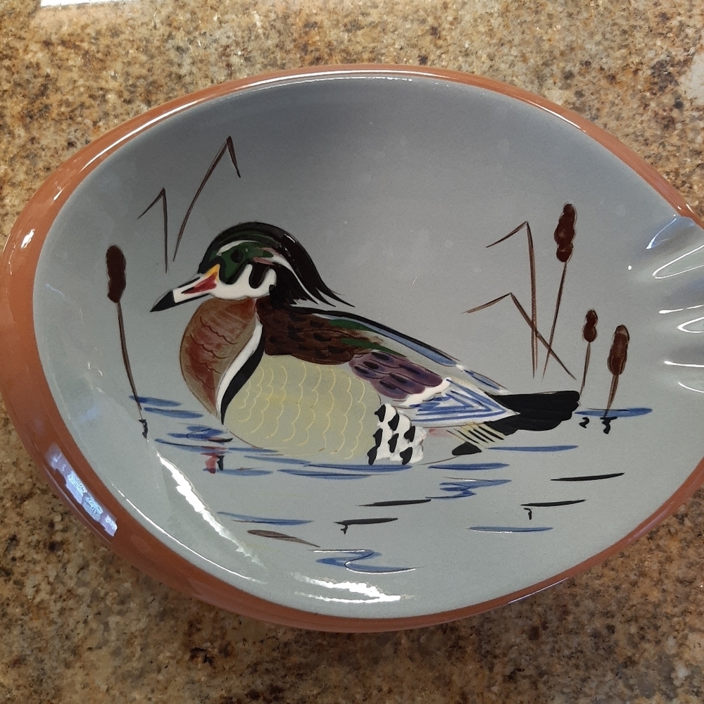STANGL POTTERY WOOD DUCK ASHTRAY